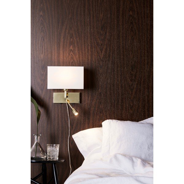 Valge/kuldne LED-seinavalgusti Savoy – Markslöjd-image-1