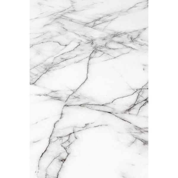 Ümmargune söögilaud marmorist dekooriga ø 110 cm Floris - White Label-image-3