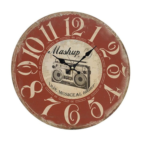 Nástěnné hodiny Red Vintage, 34 cm