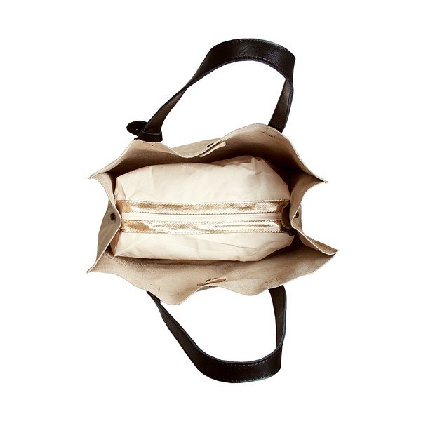 Kabelka zlaté barvy z pravé kůže Andrea Cardone Amy-image-1