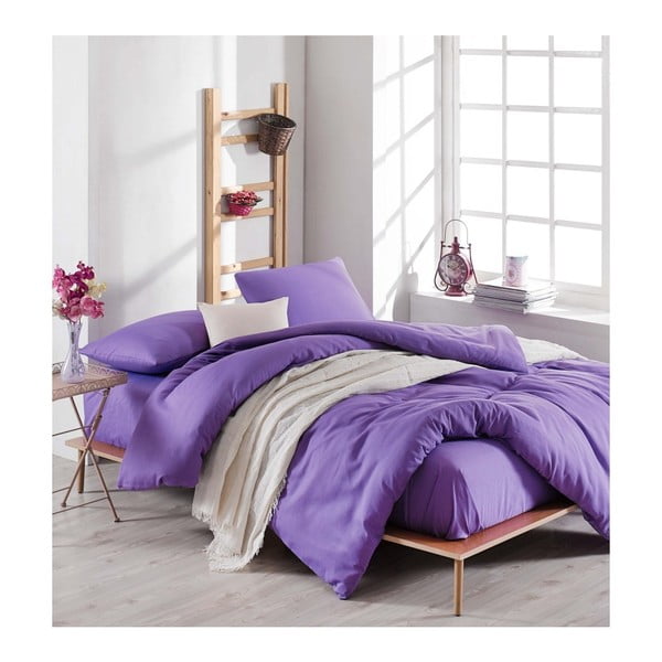 Lilla voodipesu komplekt koos linadega kaheinimesevoodile Violette, 200 x 220 cm - Mijolnir