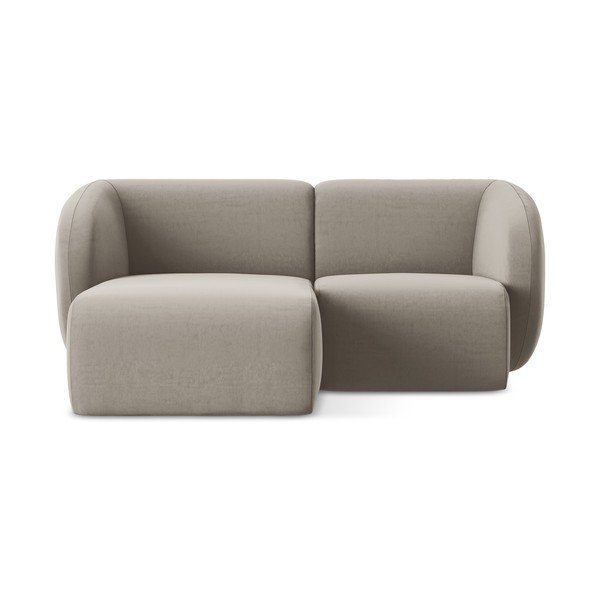 Helepruun sametist nurgadiivan (vasak nurk/diivanvoodiga) Lani - Makamii