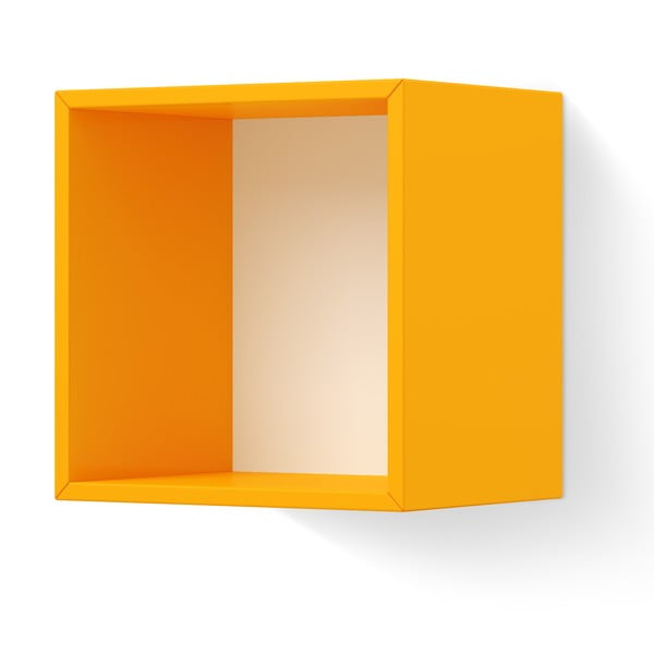 Oranžová nástěnná police Timoore PL Plus Box