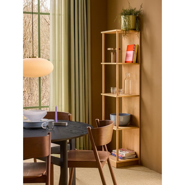 Must ümmargune söögilaud ø 120 cm Fjord - Hübsch-image-1