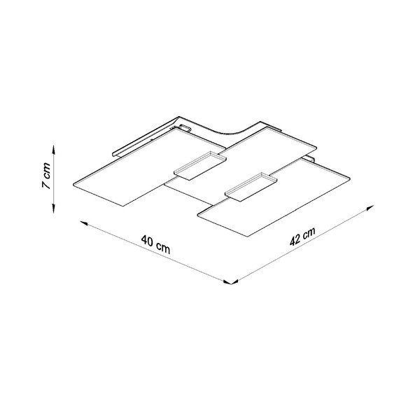 Valge laevalgusti klaasist varjuga 42x40 cm Veronica - Sollux-image-3