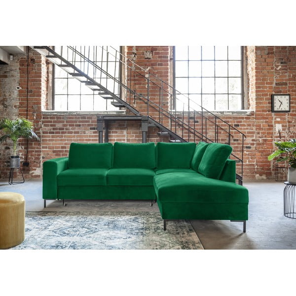 Tumeroheline sametist nurgadiivan (paremas nurgas) Lofty Lilly - Miuform-image-3