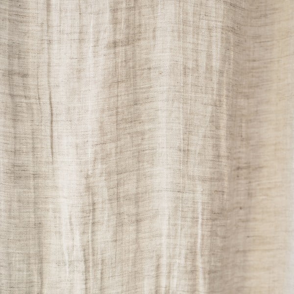Beežist linasest kergest riidest kardin silmustega Päevane, 275 x 130 cm - Linen Tales-image-1