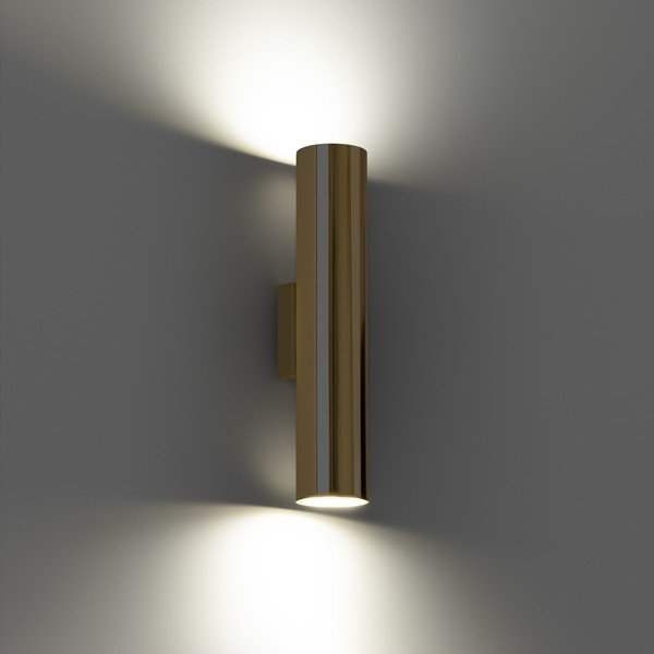 Kuldse värvi metallist seinalamp, läbimõõduga 6 cm Castro - Sollux-image-3