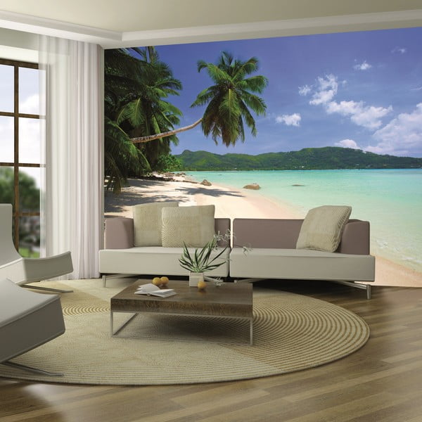 Velkoformátová tapeta Palmová pláž, 315x232 cm