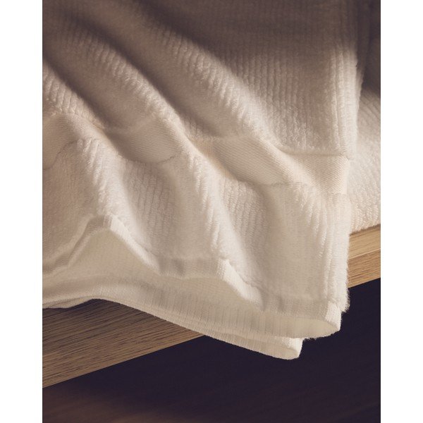 Valge frotee puuvillane vannirätik 70x140 cm Olvira - Kave Home-image-2