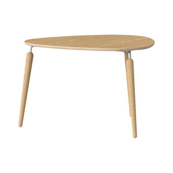 Ümmargune tammepuidust diivanilaud ø 80 cm Hang Out - UMAGE-image-4