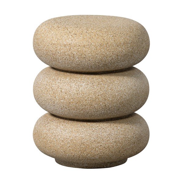 Ümmargune aialaud kivist dekooriga ø 40 cm Laurel - WOOOD