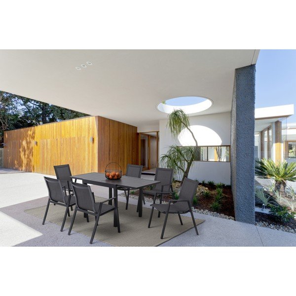 Alumiiniumist aia söögilaud 80x83 cm Pelagius - Bizzotto-image-1