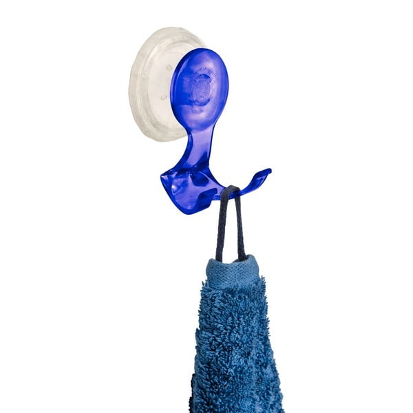 Modrý nástěnný háček na ručníky Wenko Paradise Blue
