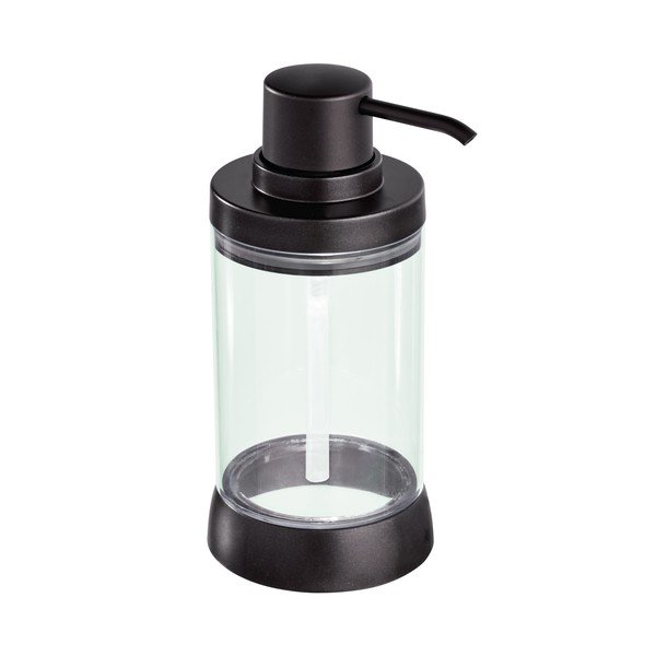 Musta värvi tumepruunist seebidosaator koos pumbaga Haley - iDesign