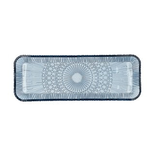 Sinine klaasist serveerimistaldrik 14x38 cm Kusintha - Bitz