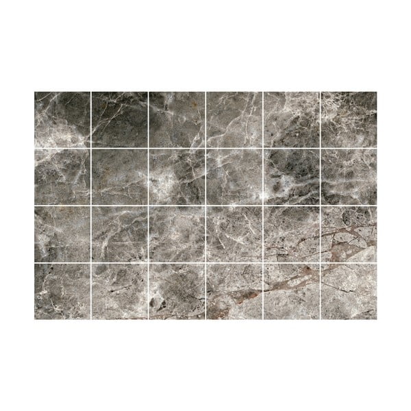 Kleebiste komplekt plaatidele 24 tk 15x15 cm Marble Tiles Venezia - Ambiance-image-2