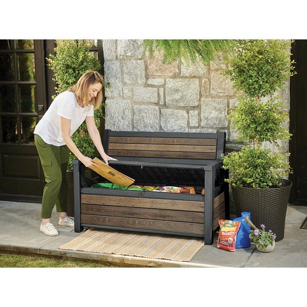 Tumepruun plastikust aiapink Deco - Keter-image-4