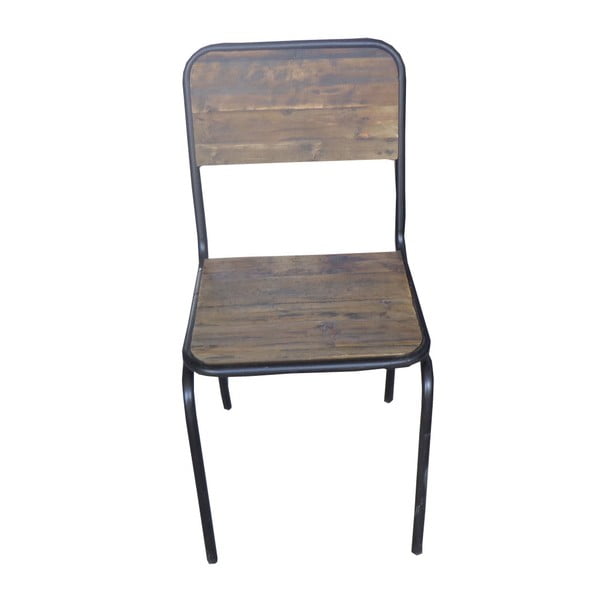 Pruun kuusepuidust söögitool Industrial - Antic Line-image-1