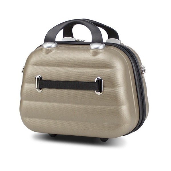 Dámský příruční cestovní kufřík ve zlaté barvě My Valice SMART BAG RESSNO Make Up & Hand Suitcase-image-2