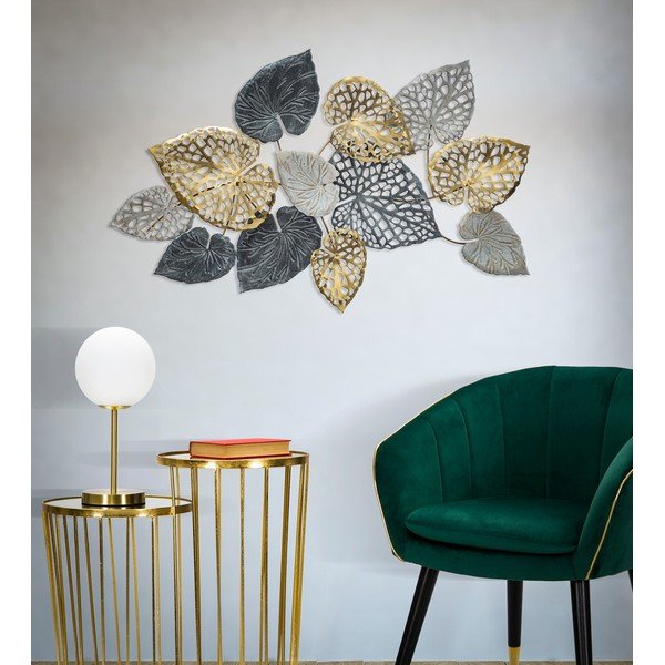 Metallne rippdekoratsioon lehtede mustriga Mauro Ferretti -C-, 110 x 66 cm Ory - Mauro Ferretti-image-1