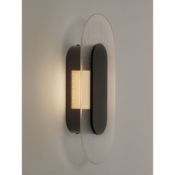 Matt must metallist LED-seinavalgusti Vetrio - Nova Luce-image-1