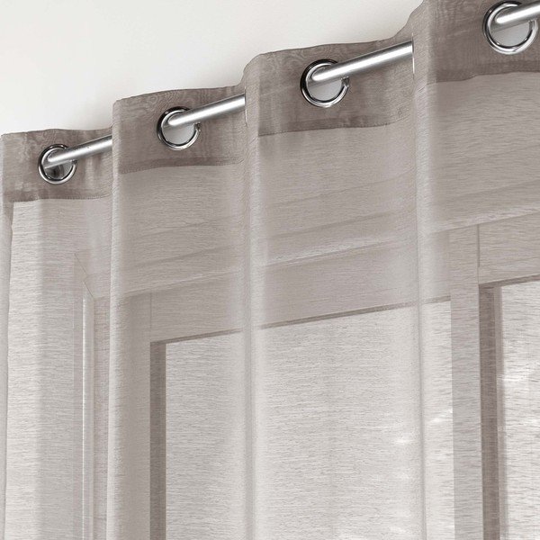 Pruun voile kardin 140x240 cm Lissea - douceur d'intérieur-image-1