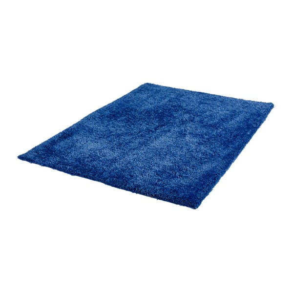 Tmavě modrý ručně vyráběný koberec Obsession My Touch Me Azur, 40 x 60 cm