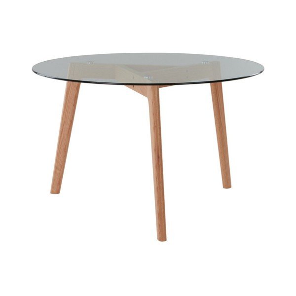 Ümmargune tammepuust söögilaud ø 120 cm Malevik - Jotex