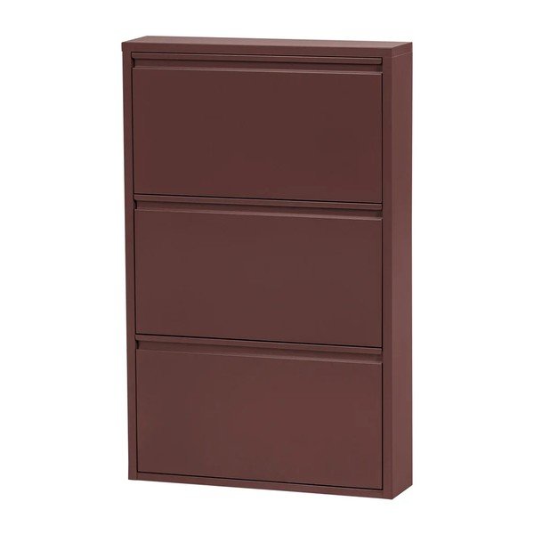 Burgundia värvi metallist kokkupandav kingariiul 66x103x16 cm Sabine - WOOOD