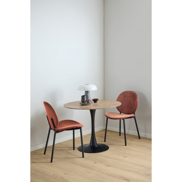 Terrakottapunane söögitool Cliff - Actona-image-1