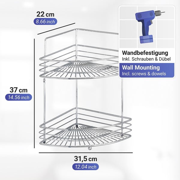 Vannitoa nurgas riiul Milano - Wenko-image-2