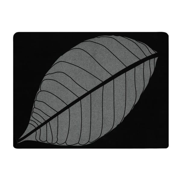 Černé prostírání KJ Collection Leaf