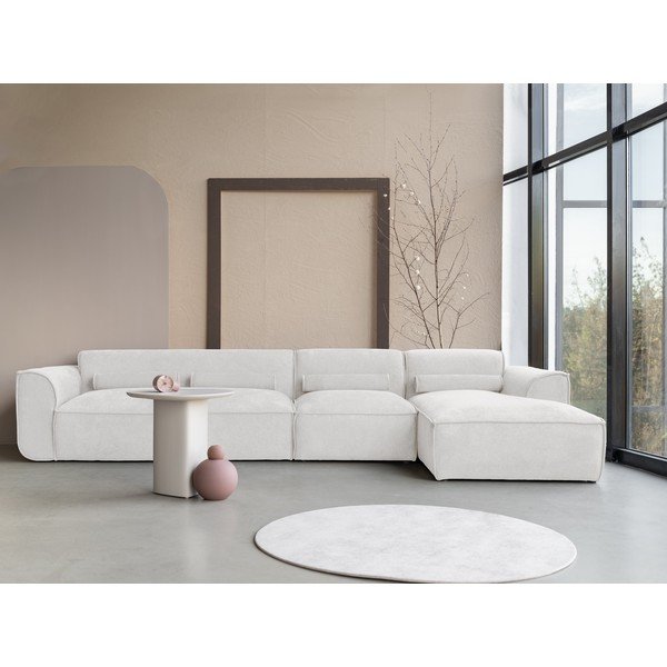 Valge nurgadiivan (parem nurk) Flex Felix - Miuform-image-1