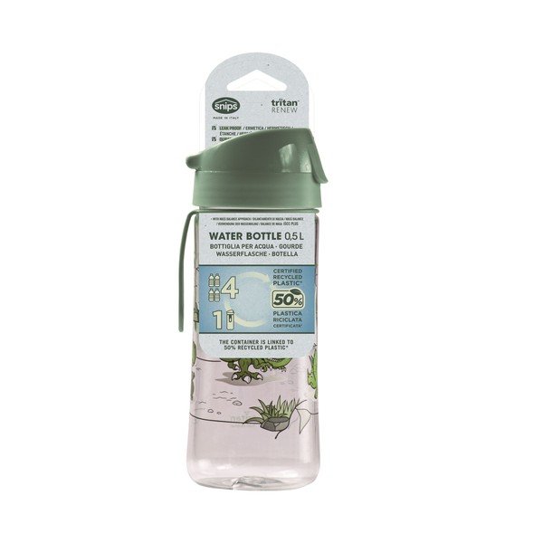 Roheline tritaanist joogipudel 500 ml Dinosaur - Snips-image-3