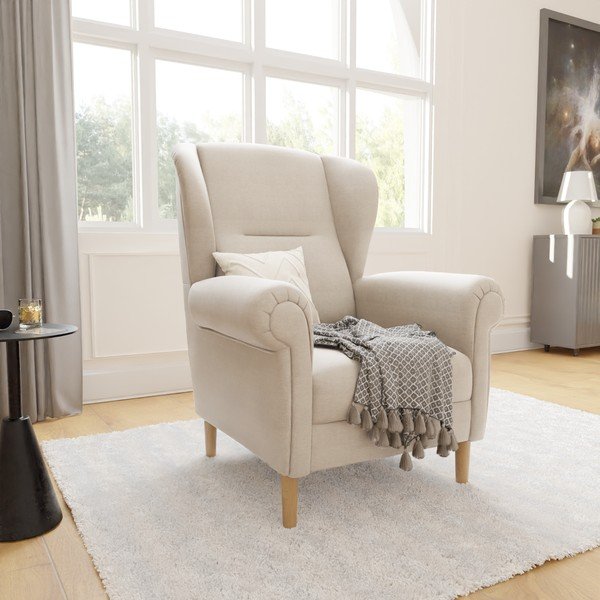 Beež tugitool tiivakujuliste äärtega Swan – Ropez-image-3