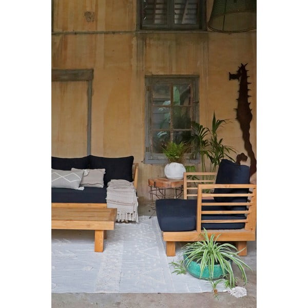 Valge pestav käsitsi kootud puuvillane vaip 200x300 cm Tribu Natural - Lorena Canals-image-3