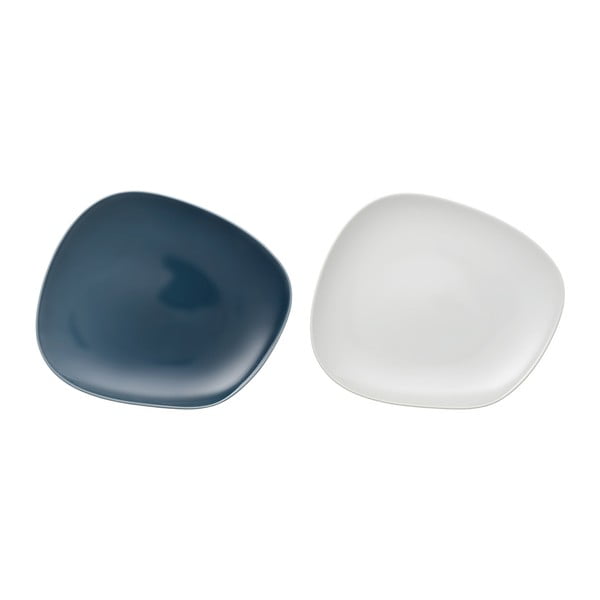 Sada 2 modro-bílých porcelánových talířů Like by Villeroy & Boch Group