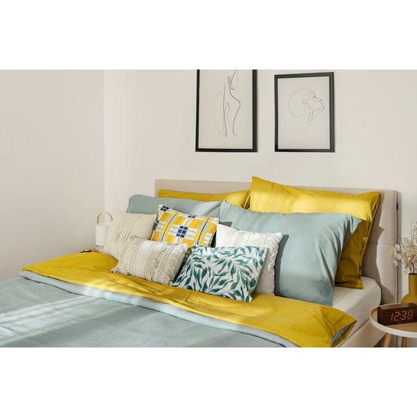 Beeži värvi kaheinimesevoodi koos riiuliga 180x200 cm Elyna - Bobochic Paris-image-4