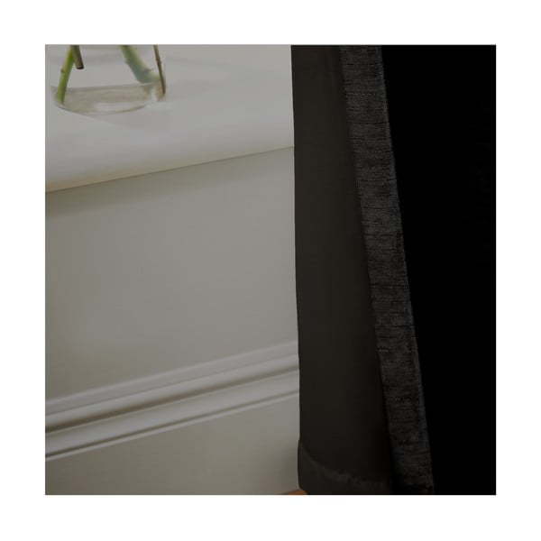 Mustad šenill-kangast termokardinad 2tk komplektis 168x183 cm Selene Luxury Chenille - Hyperion-image-2