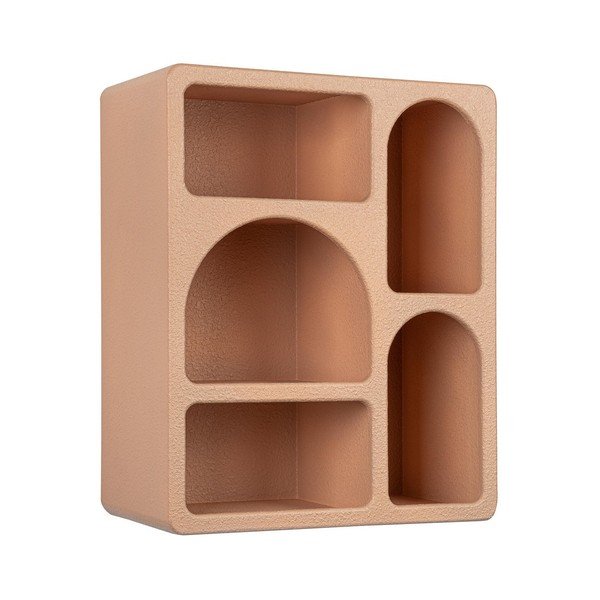 Terrakotavärvi mitmetasandiline riiul, 40 cm Creamy – Bizzotto