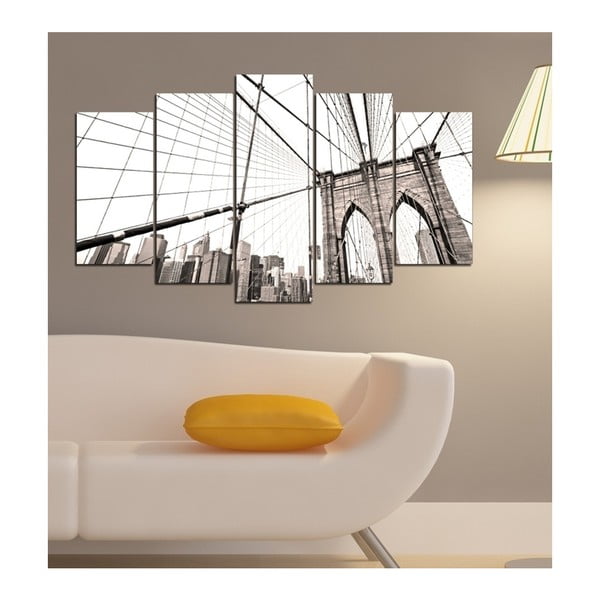 Vícedílný obraz 3D Art Gris Bridge, 102 x 60 cm-image-1