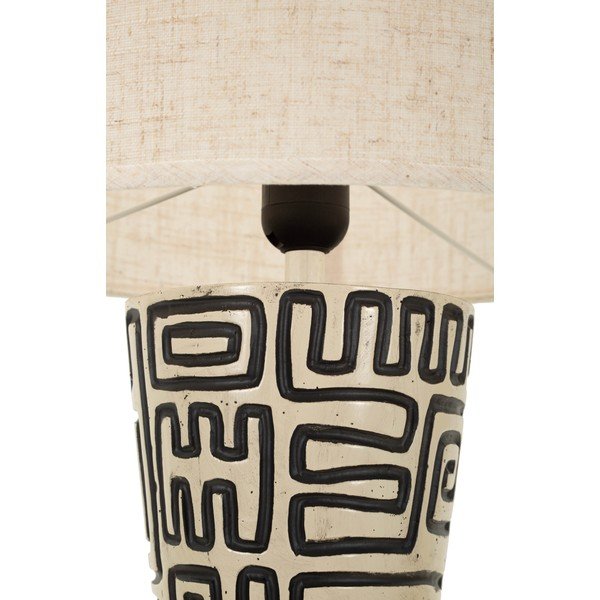 Must/kreemikas põrandalamp tekstiilist varjuga (kõrgus 145 cm) Nairobi - Mauro Ferretti-image-3