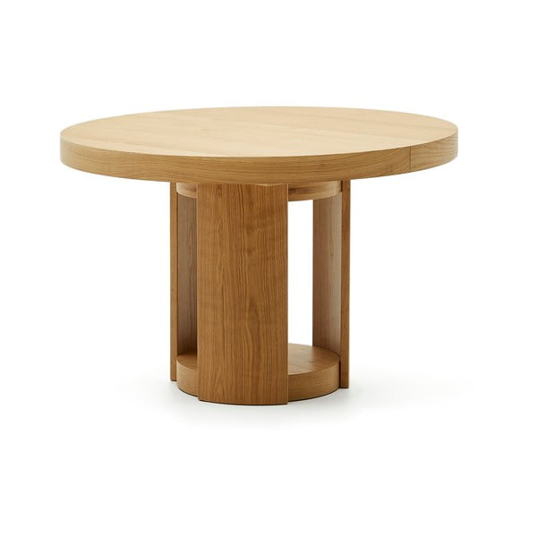 Ümmargune pikendatav söögilaud tammespoonist pealispinnaga, ø 120 cm Artis - Kave Home