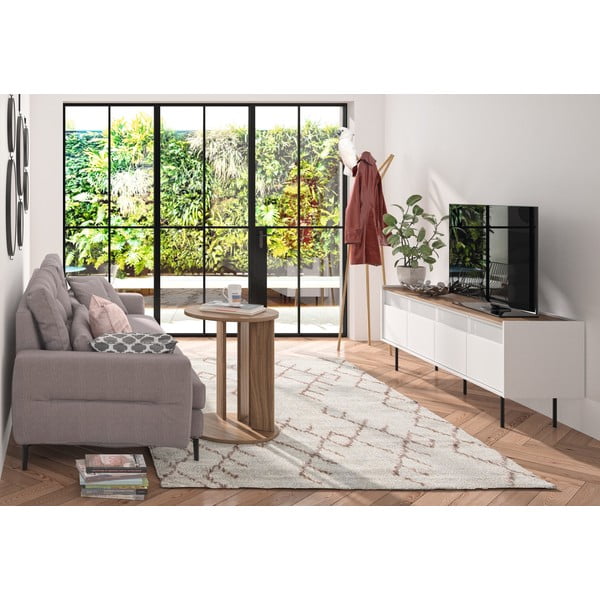 Ümmargune pähklipuust laud ø 50 cm Nora - TemaHome-image-4