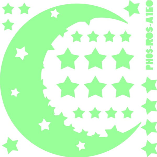 Samolepka svítící ve tmě Fanastick Fanastick Moon And The Stars-image-1