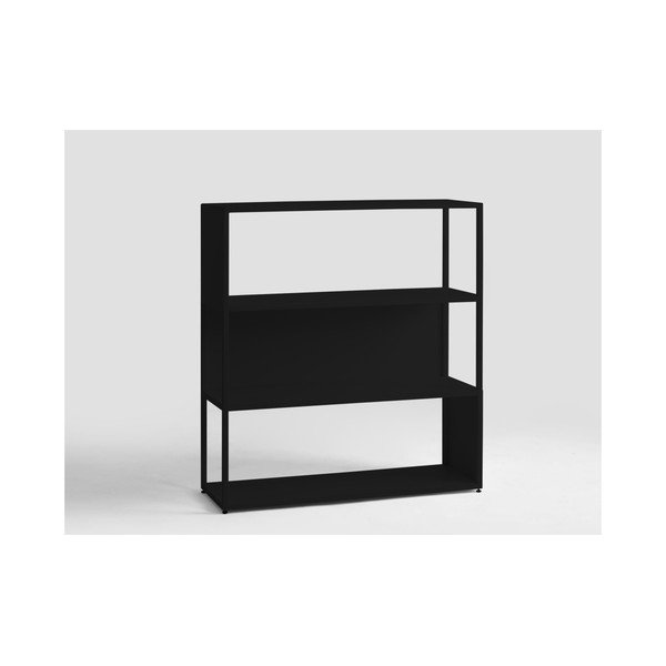 Černá knihovna Custom Form Hyller Side, výška 110 cm-image-1