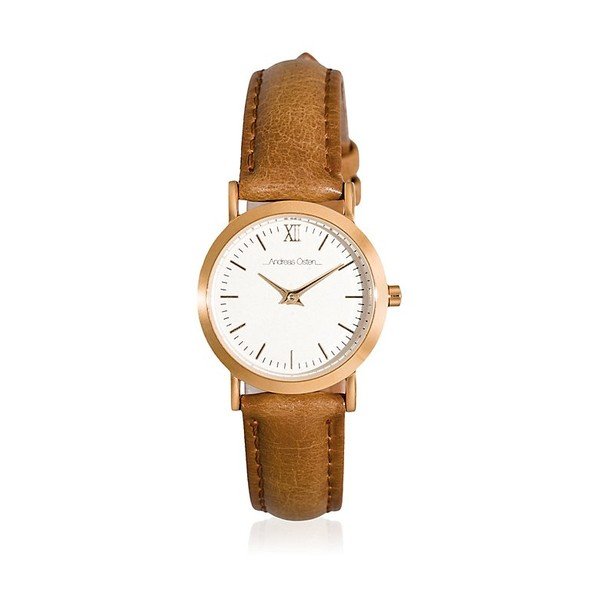 Dámské hodinky s hnědým páskem Andreas Östen Uella
