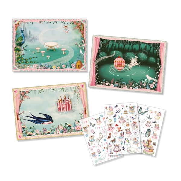 Laste loominguline komplekt väljapressitud piltidega Fairyland - Djeco