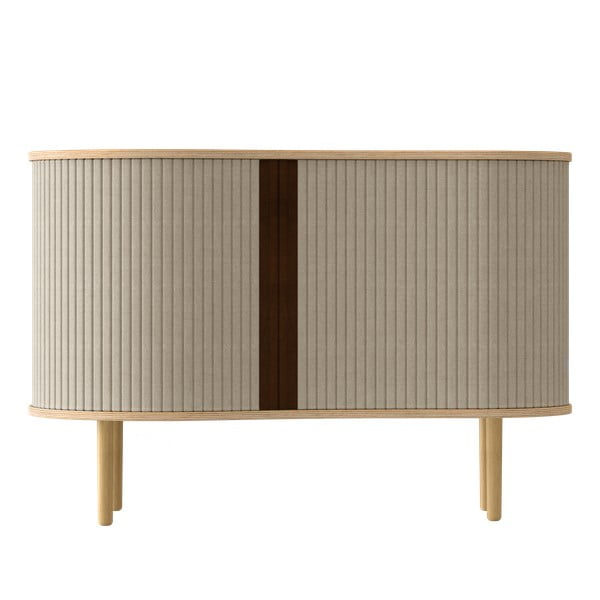 Madal kapp tammepuidust beeži-loodusliku värvusega lükandustega 100x67 cm, lükanduksed 100x67 cm Audacious - UMAGE-image-3